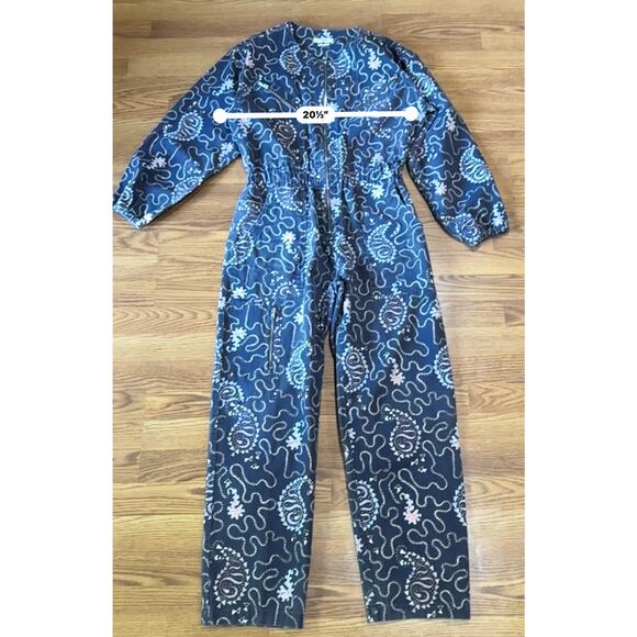 ISABEL MARANT ÉTOILE Nilaney printed cotton jumpsuit size 42 / US 10 - Picture 9 of 16